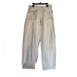 We The Free - Free People Cream Utility Wide Leg Pants Size 24